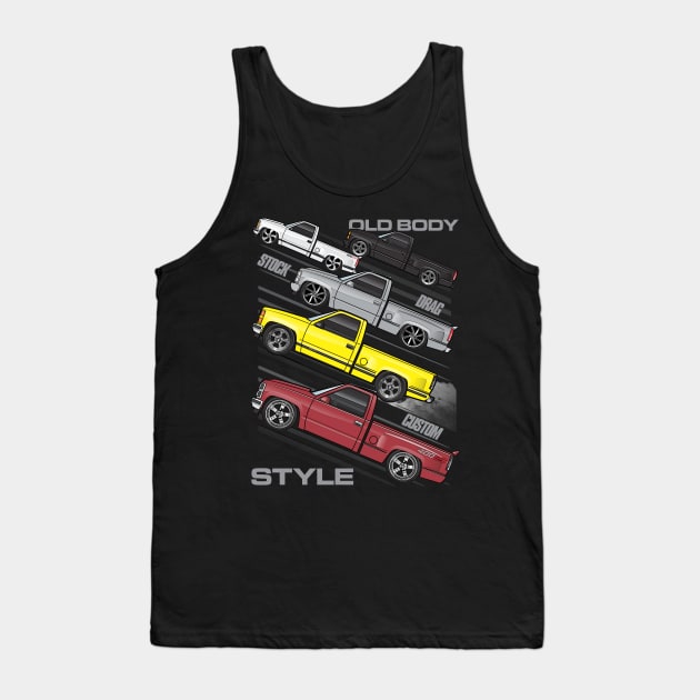 Old Body Style OBS trucks Tank Top by JRCustoms44